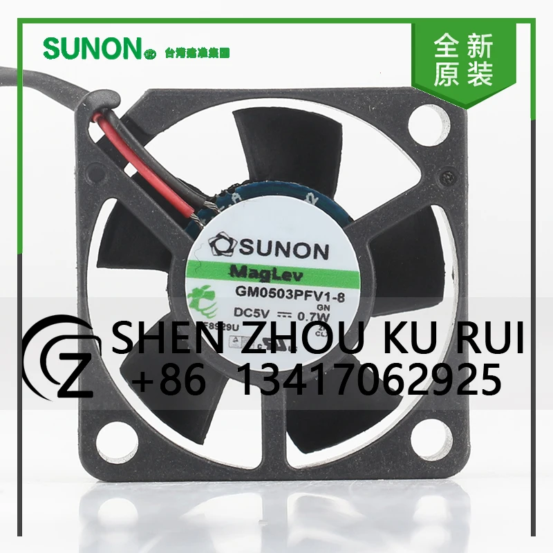 

Новый оригинальный Sunon 12 В 24 В 48 В постоянного тока 5 В 0,7 Вт AC EC 3010 30X30X10MM 3 см микро бесшумный инверторный вентилятор двухпроводной GM0503PFV1-8 охлаждающий вентилятор
