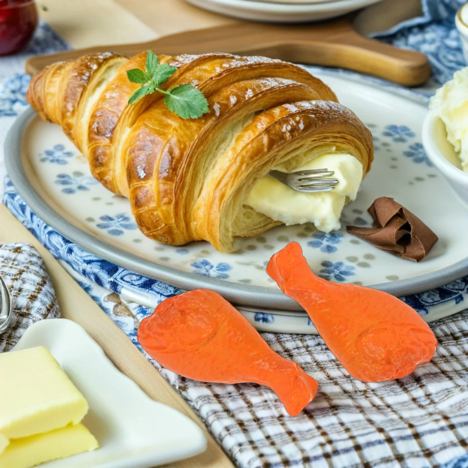 

40Pcs Highly Realistic Miniature Chicken Legs for Dollhouse Food Accessories and Photography Props Minature Chicken Figures