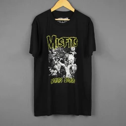 Misfits T-Shirt Wolfs Blood Hardcore Punk Rock Horror Samhain Danzig Minor Threat Men Summer Cotton Tee Shirt