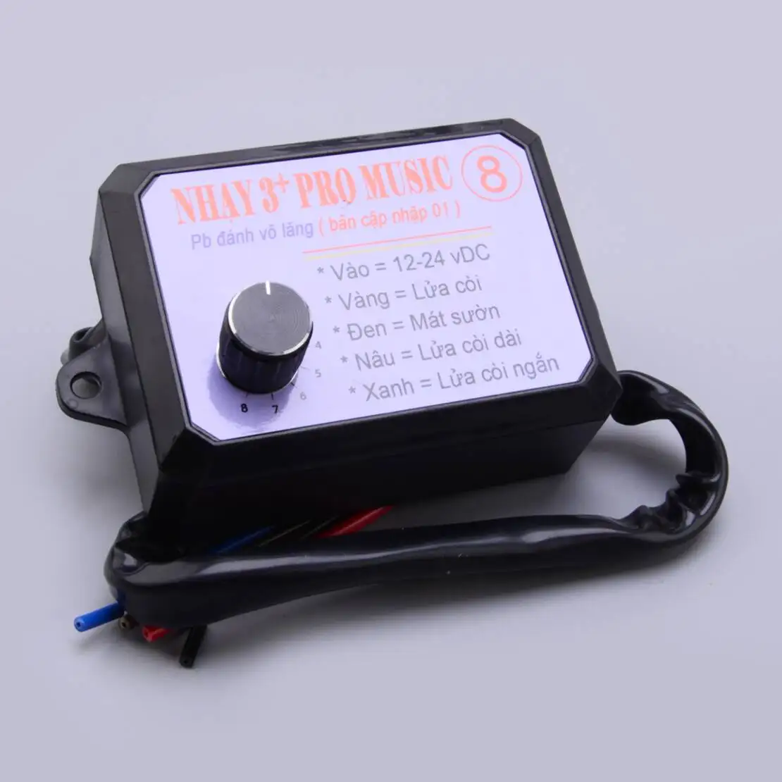 

Nhay 3+Pro Music Rapid Horn Relay Controller 8Tones Fit for Motorcycle Car Marine Boat 12-24V