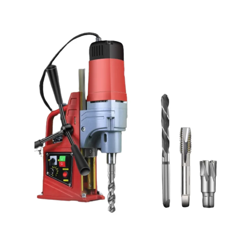 AX13 Portable Industrial Grade Magnetic Drilling Rig Magnetic Drill Press Electric Mag Bench Tapping Drilling Rig Machine