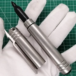 1 Piece Titanium Alloy TC4 Body Built-In Marker Pen Refill with TI Pocket Clip