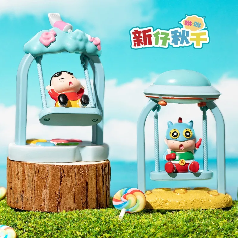 Miniso لعبة لطيفة تلوين شين تشان يتأرجح العصرية صندوق أعمى لعب للبنين جمع نماذج سطح المكتب الحلي هدايا عيد الميلاد #4