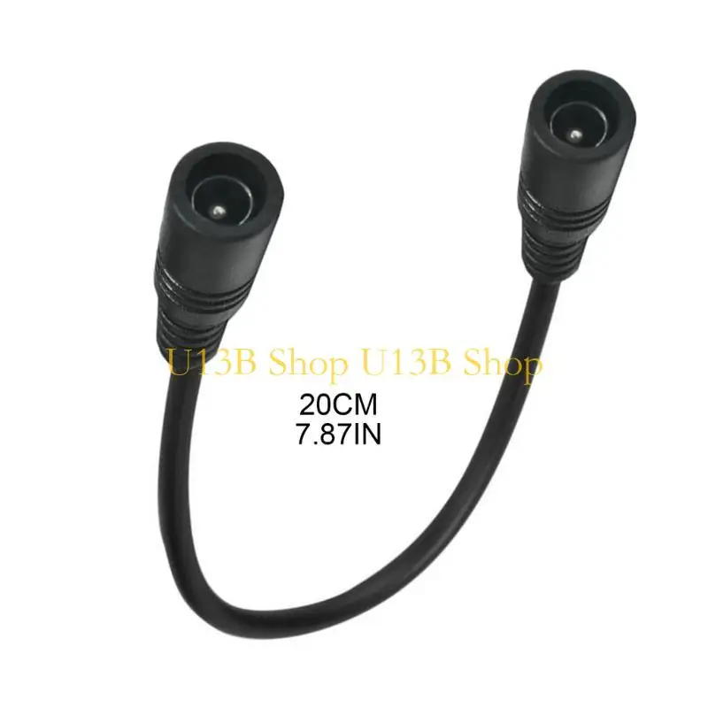 U13B 5.5mmx 2.1mm 암에서 여성에서 여성 전원 커넥터 어댑터 케이블을위한 LED 스트립
