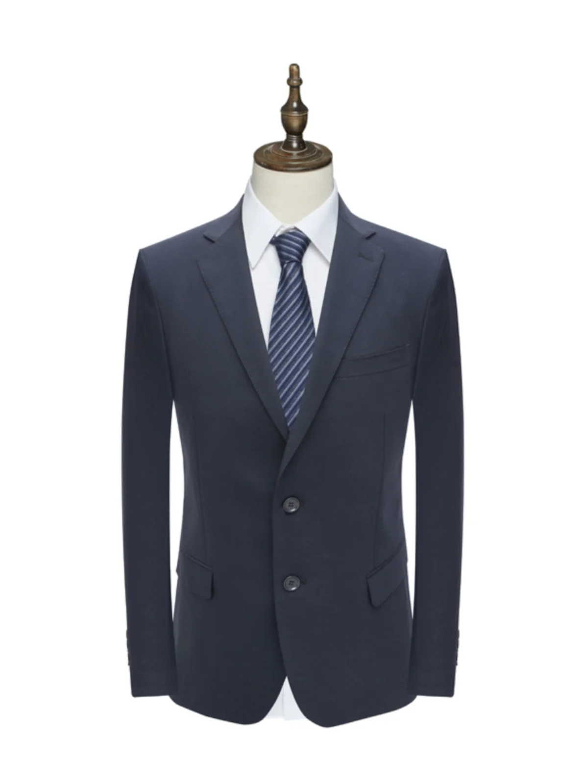 

Busin шерстяной мужской костюм Jaet с двумя пуговицами без разрезов и подставкой Long Sve Faion Urban Sle Spring Collection