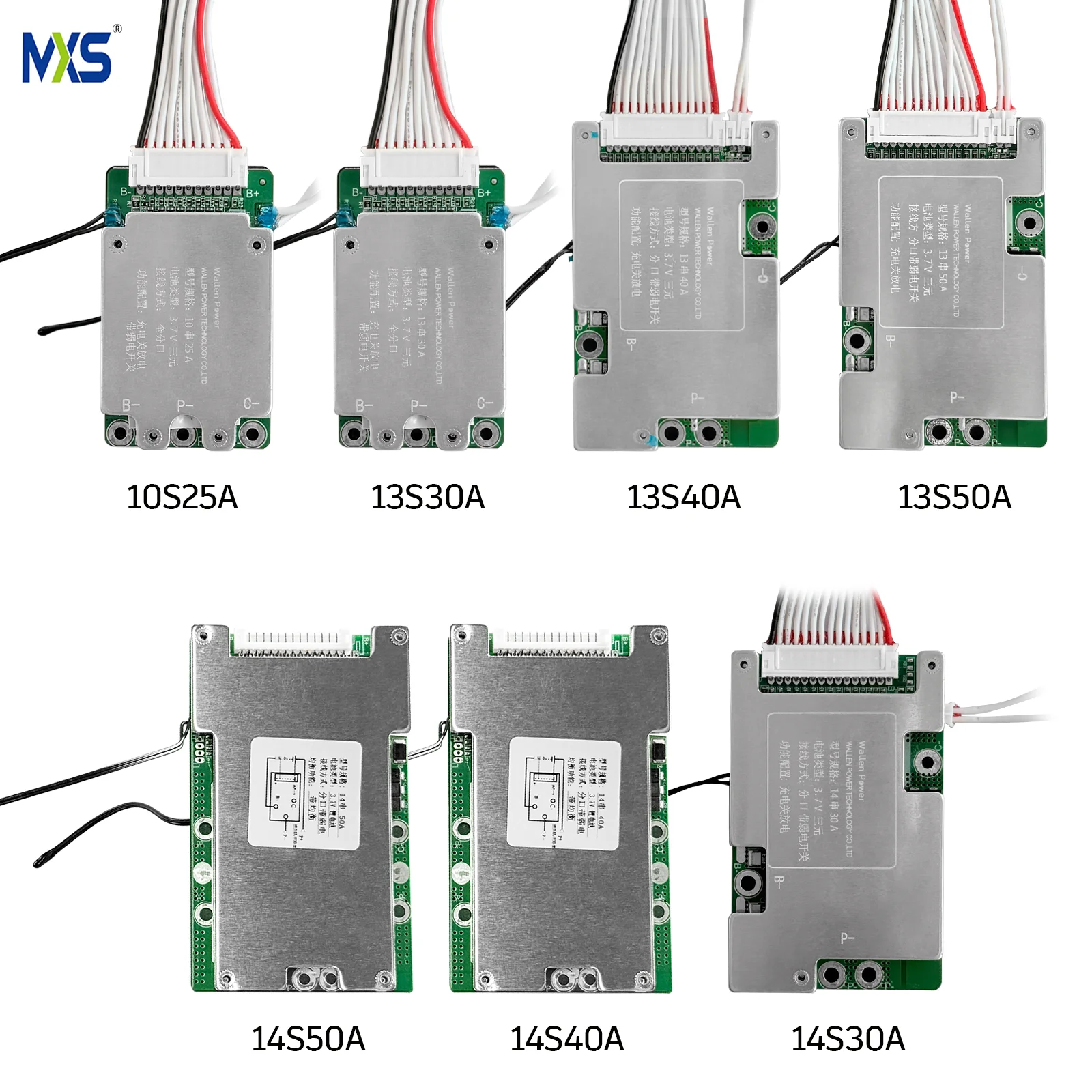 AliExpress NONE Lithium Battery BMS for E-Bike Scooter Packs 7S10S13S14S16S20S 36V48V52V60V72V With Protection Board Options 25A/30A/40A/50A/60A