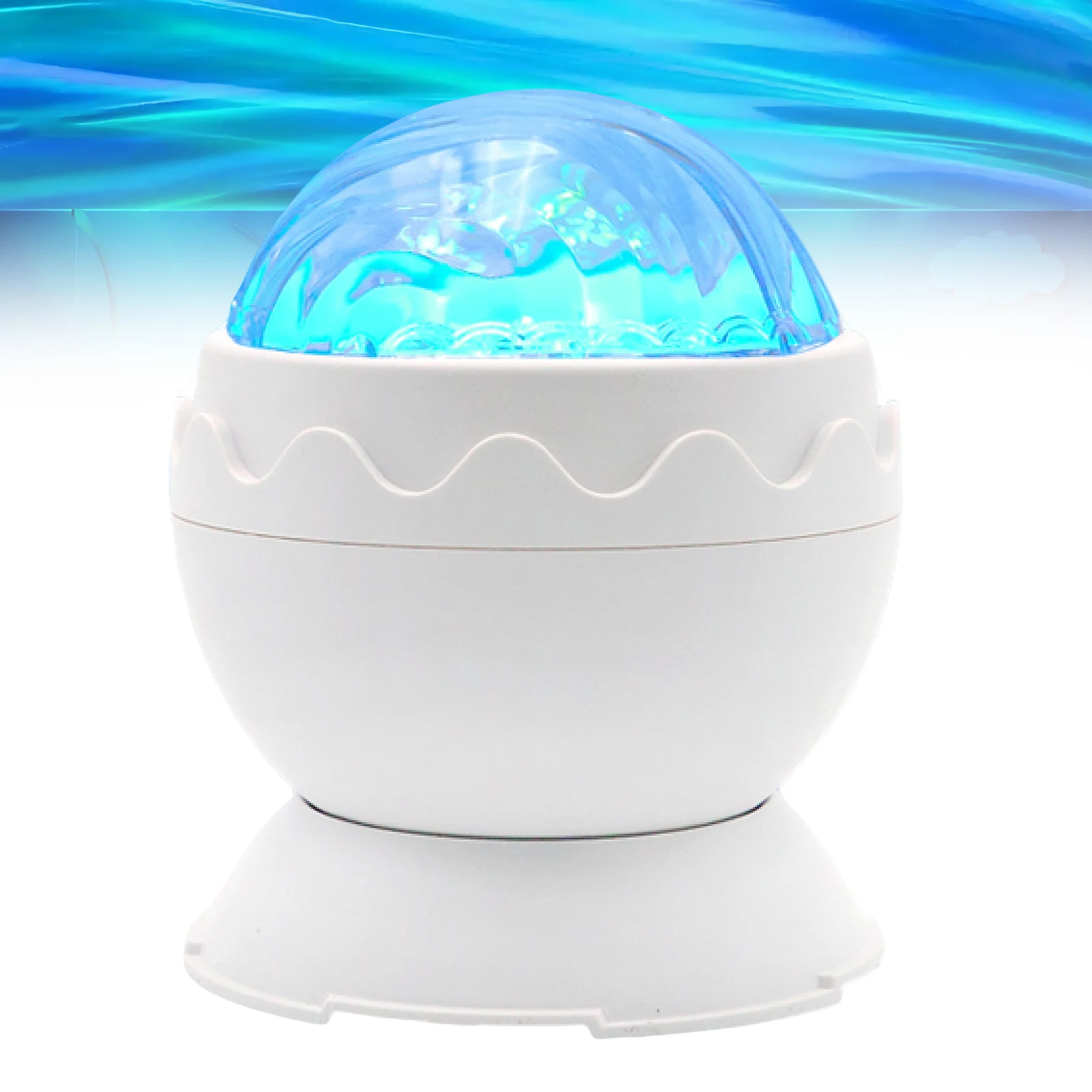 Projector Lamp for Bedroom Living Room Party Northern Light Projector USB Powered Ocean Wave Ceiling Projector RGB 2-In-1