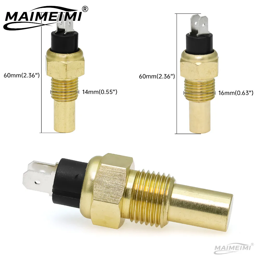 Car Water Temperature Sensor 301-22ohms M14*1.5 M16*1.5 Thread With Alarm For Boat Car Universal Generator Temp Sender