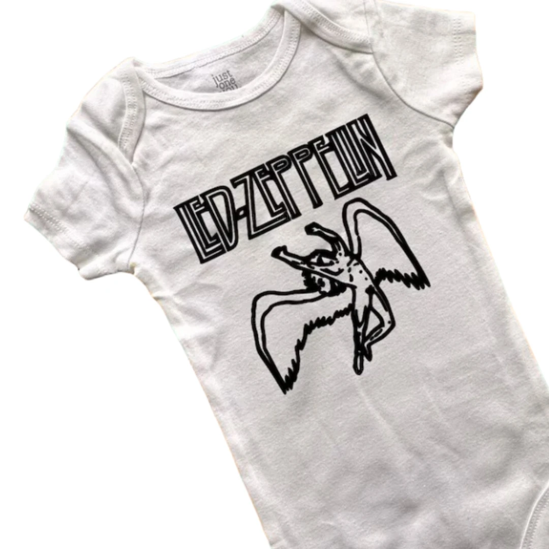 Baby Zeppelin Bodysuit Rompers Toddler Newborn Gift Pregnancy Announcement