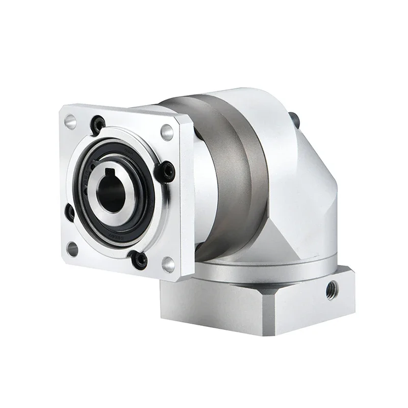 Diwager Series 60mm Round Flange Right Angle Planetary Gearbox Reducer , Three Stage Reduction Ratio 60:1- 512:1 For S(PZK060A)