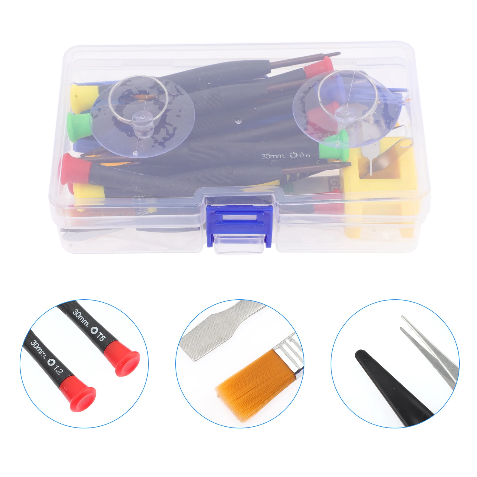 

1 set 1 Set Electronics Repair Tool Kit Precision Screwdriver Prying Bar Suction Cup For Phone Screen Laptop Pc