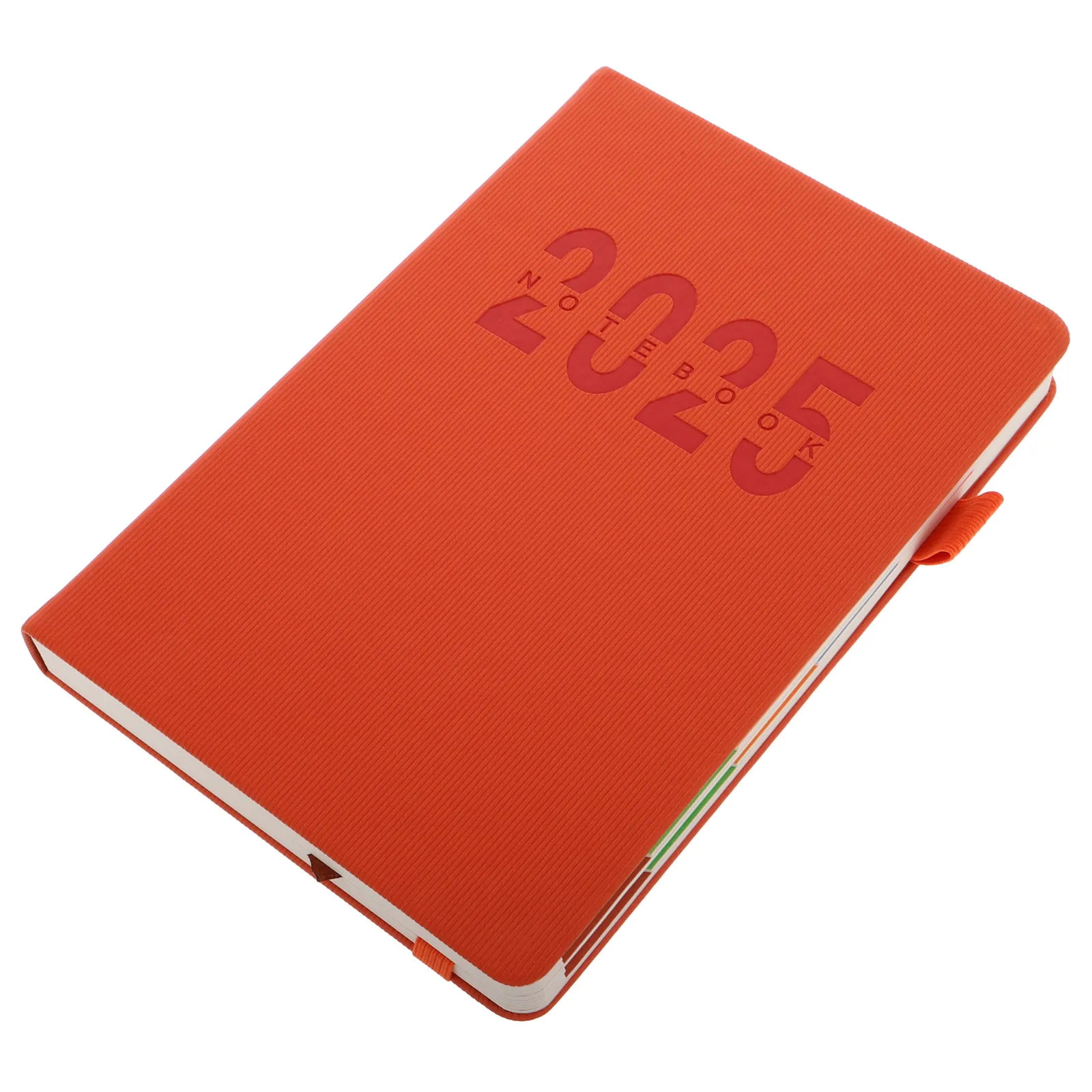 2025-premium-pu-planner-notebook-hardcover-with-strap-pen-loop-ample-writing-space-agenda-diary-journal-for-work-travel