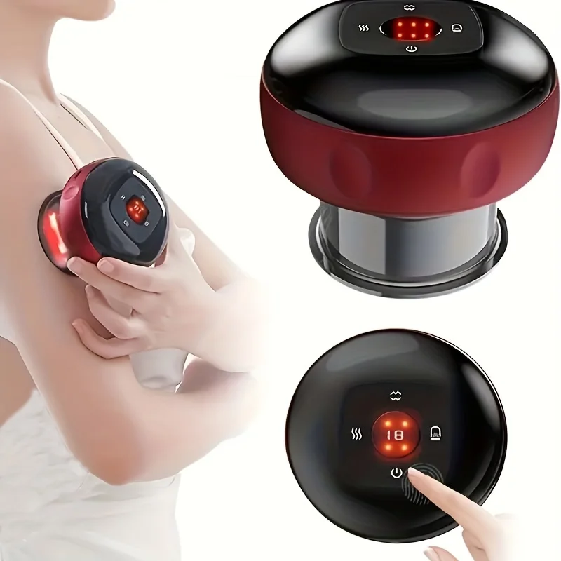 

"Wireless Charging Intelligent Vacuum Cupping Device with High Suction & Hot Compress"