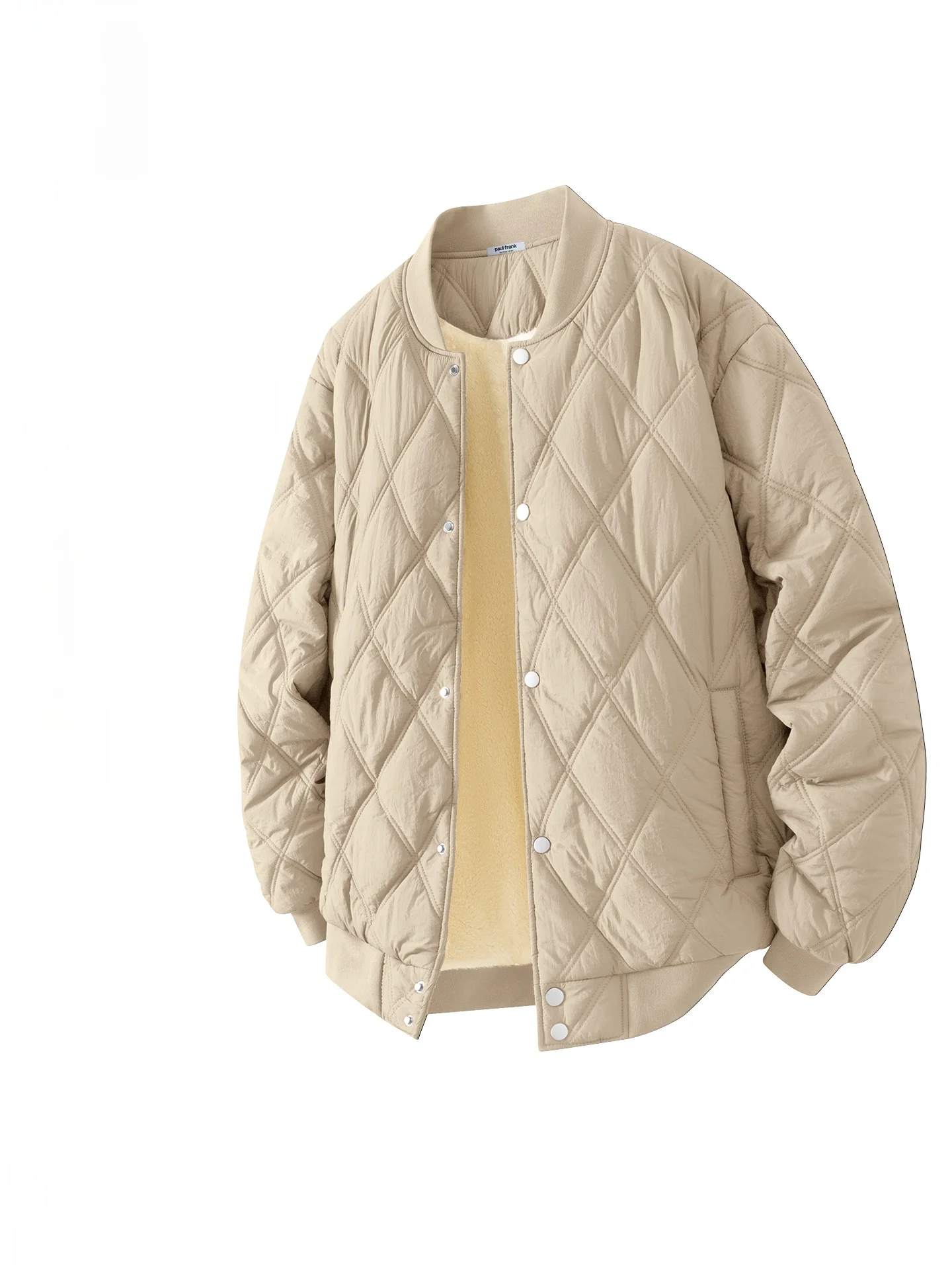 

Thickened American Retro Cotton Jacket Men's Winter Baseball Coat Youth Fashion Warm Long Sleeve Standard Fit