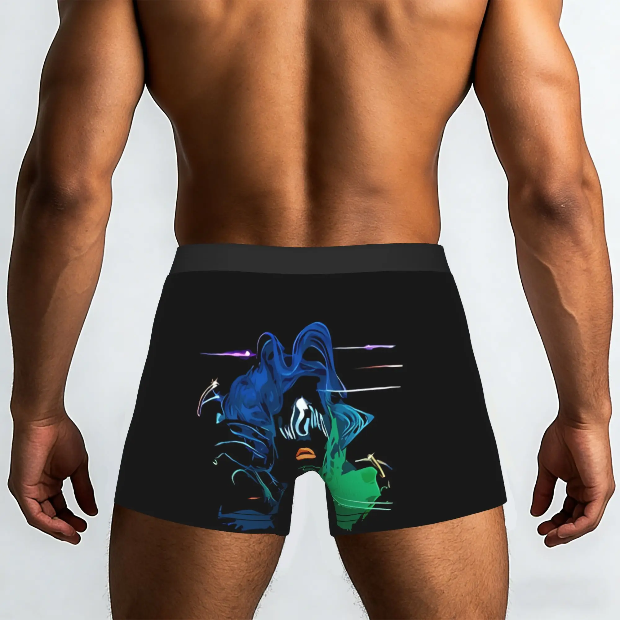 Drawing Lady Gaga1 L-Lady Singer Gaga Underpants Homme Panties Man Underwear Ventilate Shorts Boxer Briefs