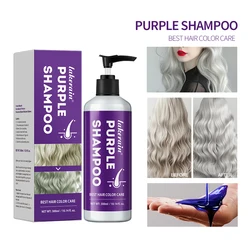 300ml Shampoo Lock Farbe lila Shampoo blondes Haar bleicht gelb entfernen Leinen grau Silber Farbe Haar färbemittel шампунь для волос