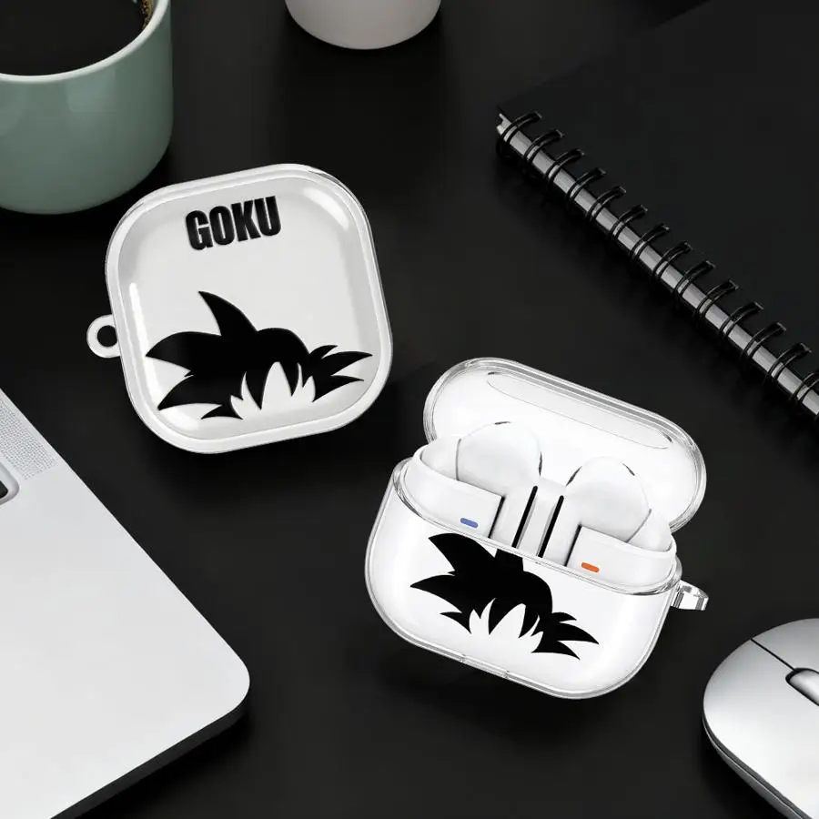 

Clear Earphone Cases Cover With Hook Case For Samsung Galaxy Buds 2 4 Pro Live 3Pro 4Pro 3 FE 2Pro Dragon B-Balls Gokus