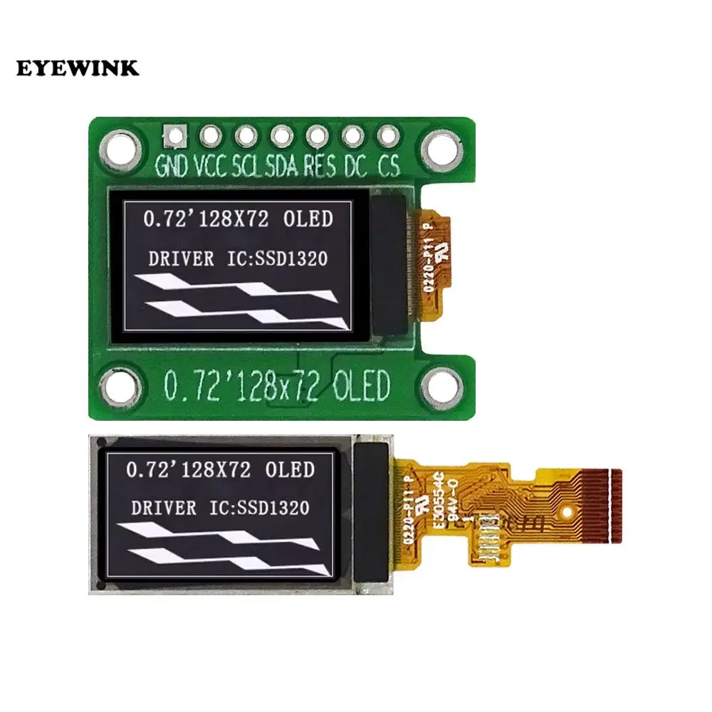 

0.72 inch OLED display 12872OLED LCD highlight display ssd1320