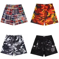 New Summer Eric Emanuel EE Basic Mesh Short Classic Floral Printed Gym Shorts Men's Gym Basketball Sports Beach Shorts