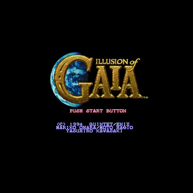 New Arrival Illusion of Gaia NTSC 16 Bit Big Gray Game Card For 46Pin USA Game Players