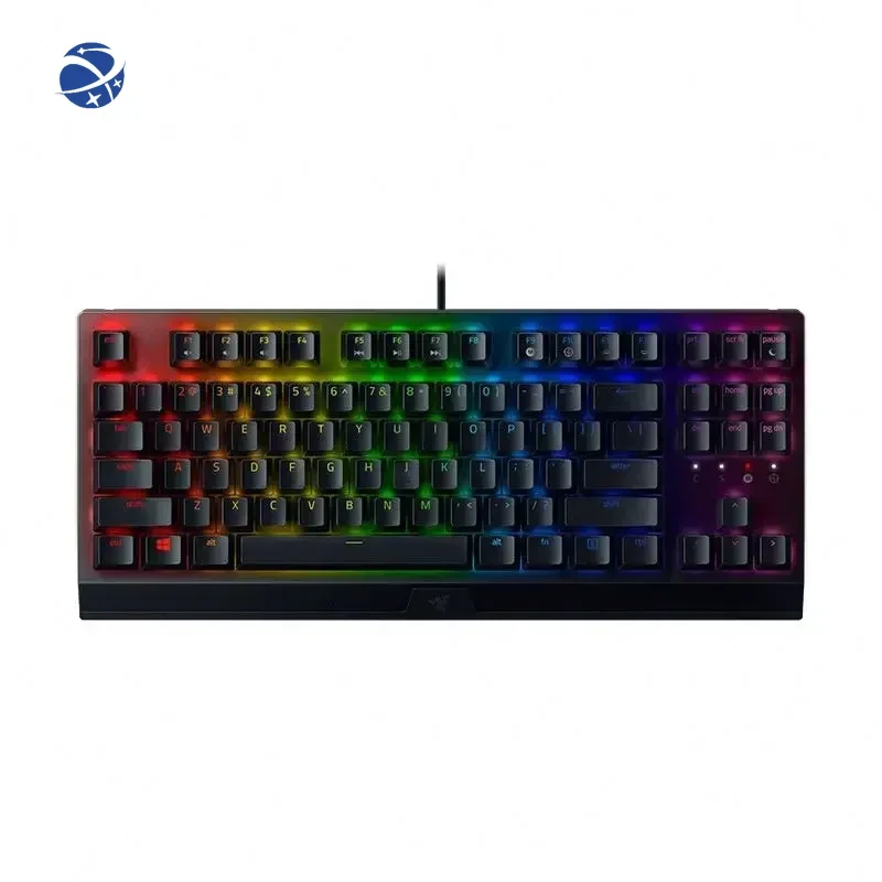 

Original BLACKWIDOW V3 TENKEYLESS 87keys RGB green and yellow switch Mechanical Gaming Wired Keyboard