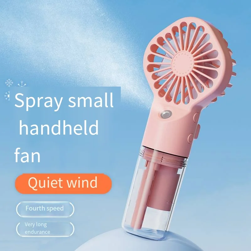 New Models Handheld Mini Fan USB Rechargeable Portable Humidifier Mist Cooler Cooling Spray Humidifier Fan for Home/Office/Dorm