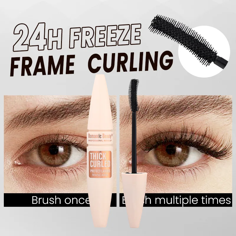 Waterproof Mascara Lengthening Volumizing Smudge Proof Curl Defining Formula Long Lasting Lift for Natural Lashes All Day Wear