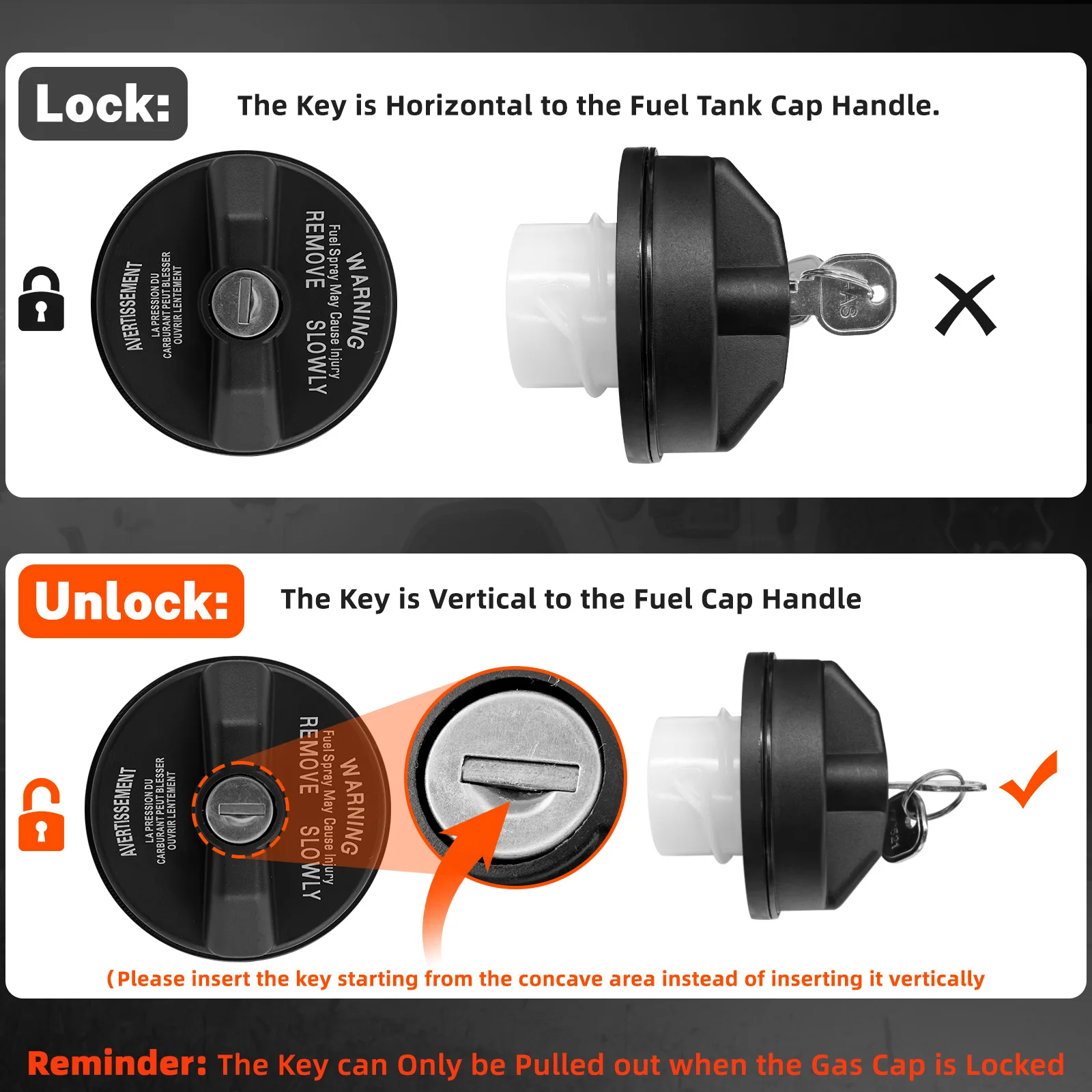 Car Locking Gas Cap 05278655AB Lock Fuel Cap Key for Chrysler Car Locking Gas Cap 05278655AB Lock Fuel Cap Key for Chrysler