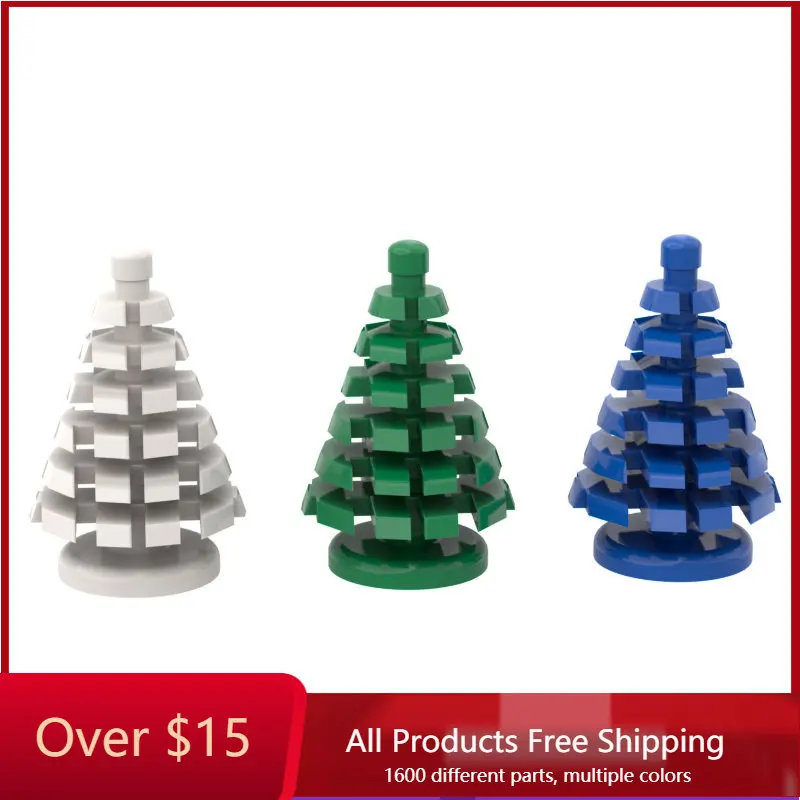 

10PCS MOC Compatible Assembles Particles 2435 2x2x4 Small Christmas Tree Building Blocks Parts DIY Educational Toys