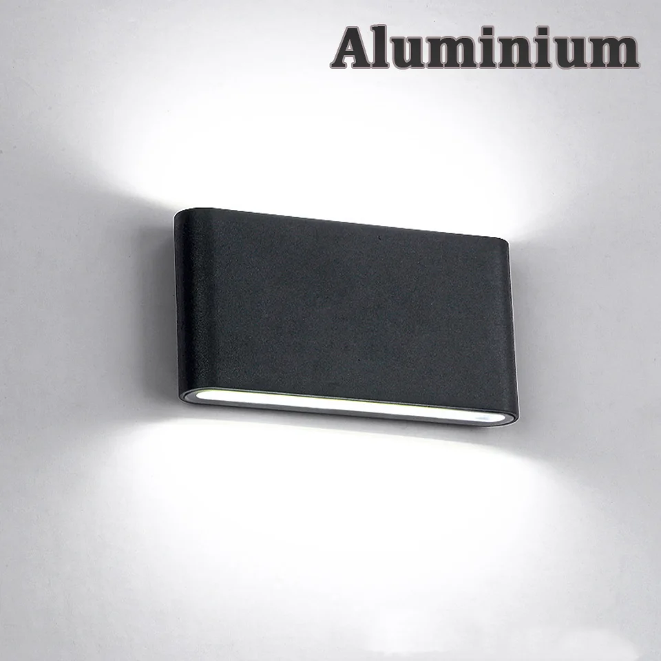 

Wall Light Aluminium LED Lights AC85-265V IP65 Waterproof Light Wall Panel Appliance Indoor Outdoor For Room Decor Balcony Porch