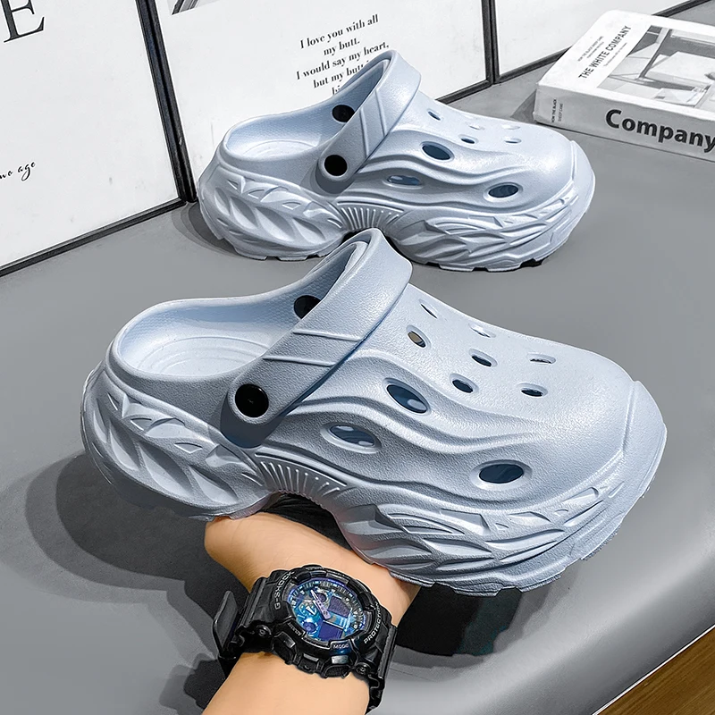 Sommer-Oberbekleidung für Herren und Damen, rutschfeste, geruchshemmende Zehensandalen mit dicker Sohle für Paare, lässige Strandpantoffeln – Detail 19