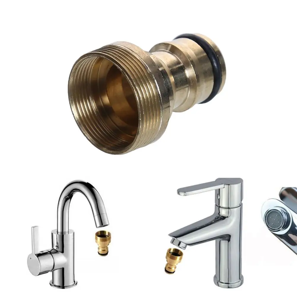 Brass Taps Connector Conversion Irrigation Taps Connector  Reusable Solid Practical Multi-function Interface Accessories