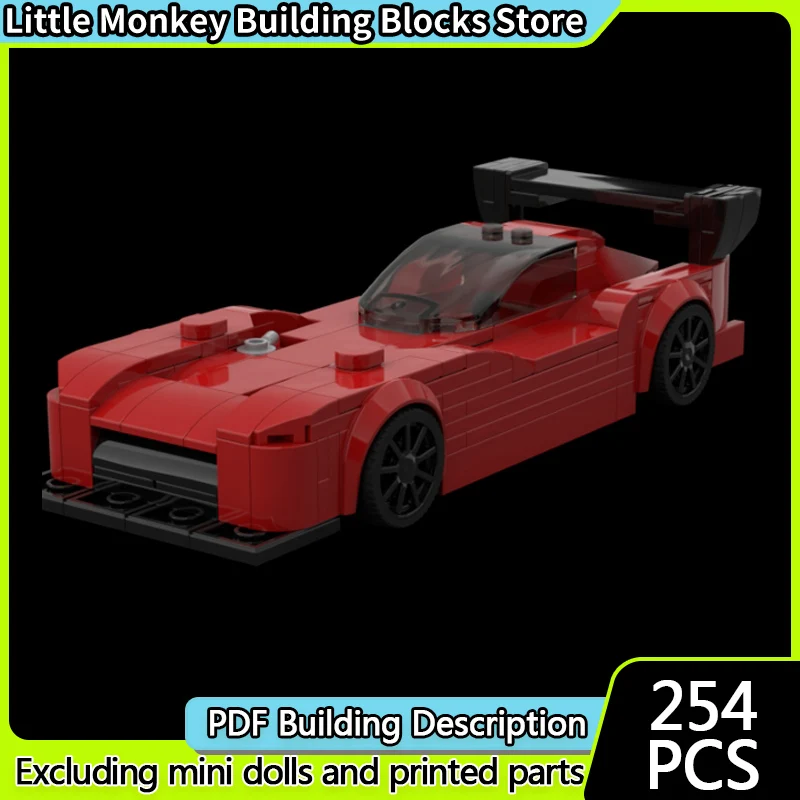 

Speed Racing Car Model MOC Building Bricks Skyline WEC IMSA Le Mans Modular Technology Children Holiday Gifts Assemble Toys Suit
