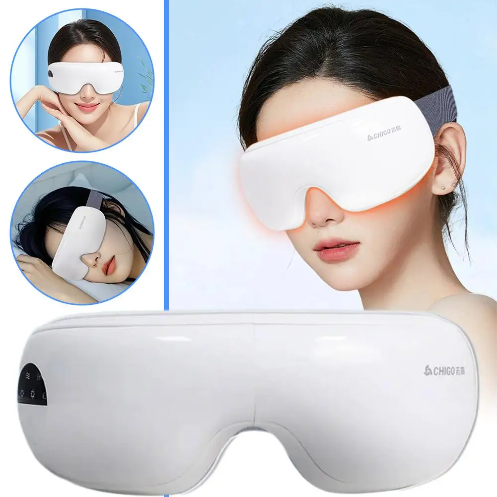 

Умный вибрационный массажер для глаз с функцией релаксации музыки Bluetooth может снимать усталость глаз, уход за массажером для глаз N5P3