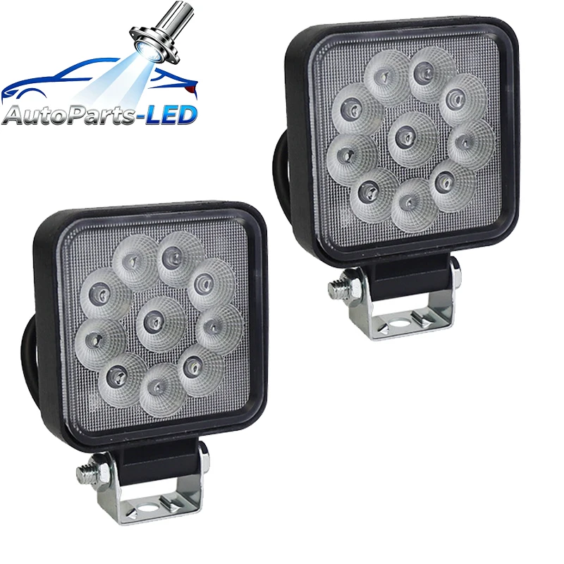 

4pcs Mini 2.5 "Square Mini Led Square Work Light Pole 10LED Cross Country Marine Floodlight 4X4 Jeep JK 4Wd Truck 9V-30V