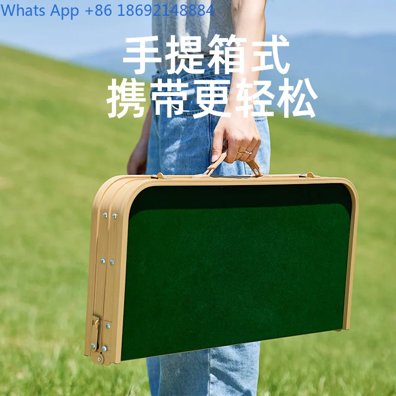 

Portable Folding Outdoor Mahjong Table Lightweight Camping Aluminum Alloy Adjustable Height Table Set