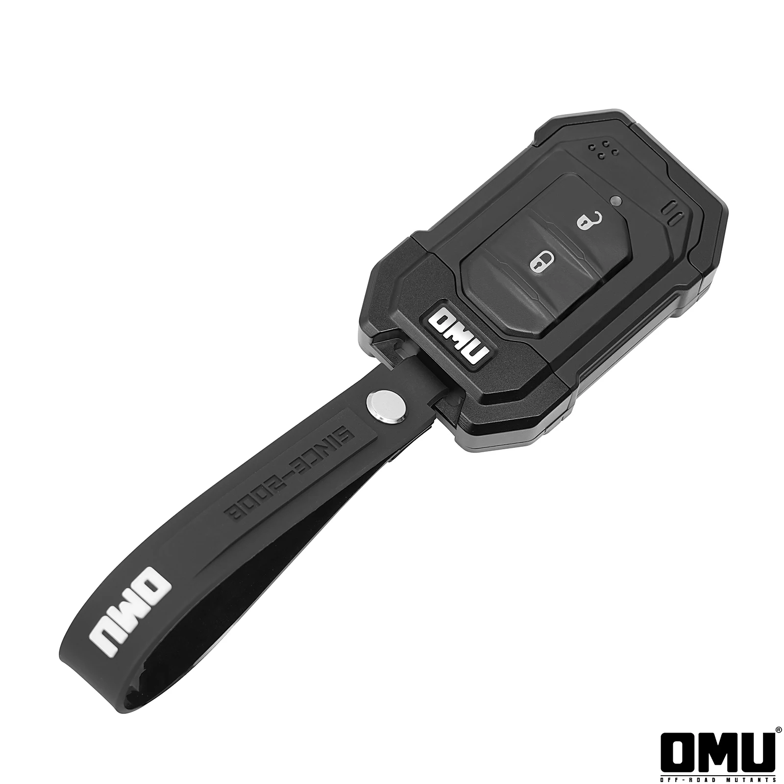 Newest Black Magnesium Aluminum Alloy & Dry Carbon Fiber Key Case Cover For Jeep Wrangler JL 2018+ Gladiator JT 2020+ OMU013