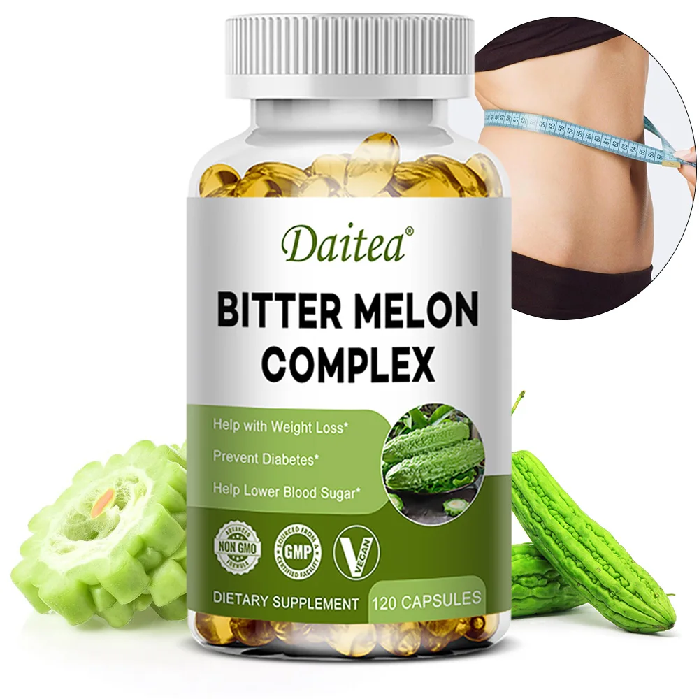 

Экстракт горькой дыни 2500 мг в капсулах, поддерживает баланс уровня сахара в крови, контроль веса, метаболизм и иммунное здоровье, веганский, без ГМО.