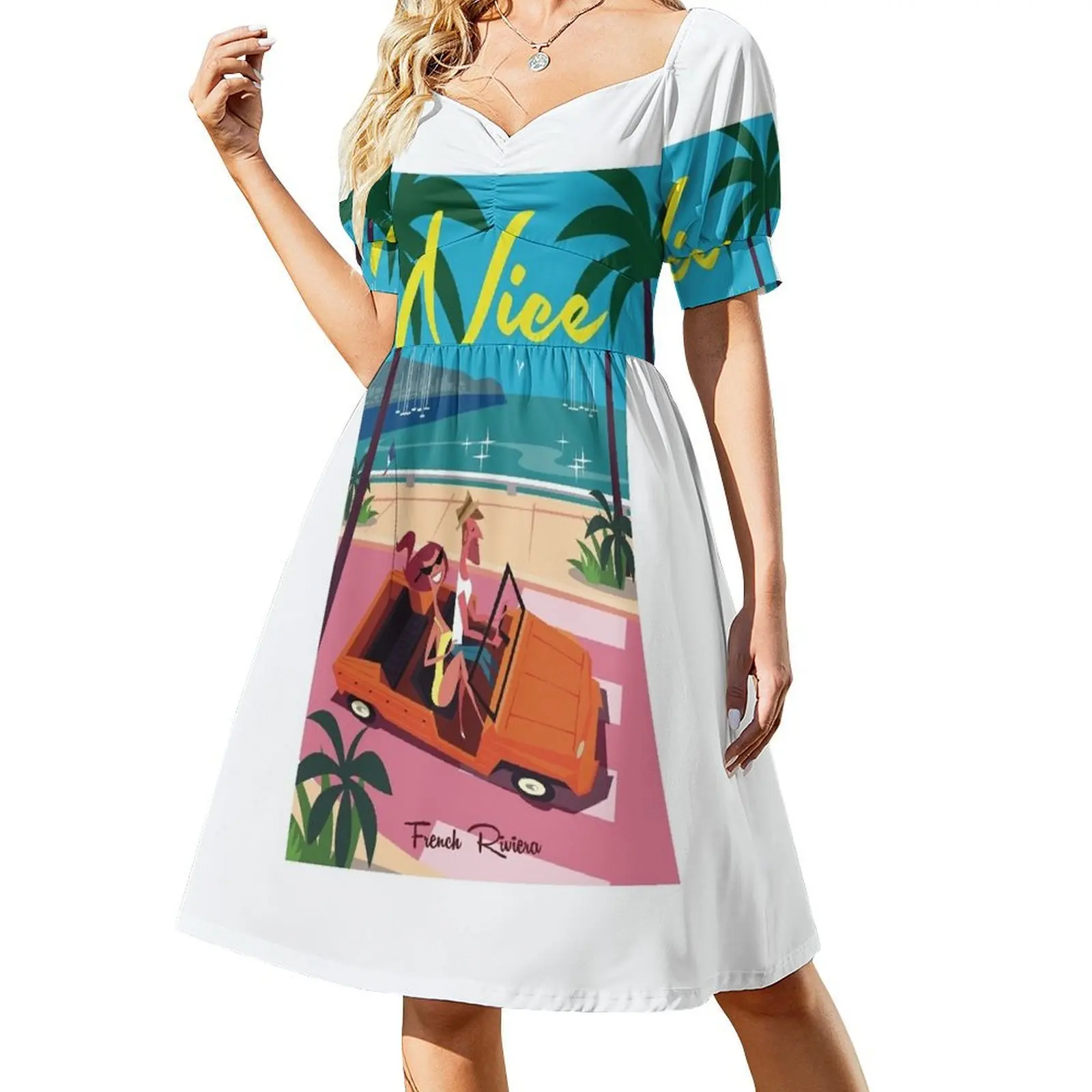 

Nice travel poster Sleeveless Dress ladies dresses for women 2024 Summer skirt dresses with long sleeves dress dresses