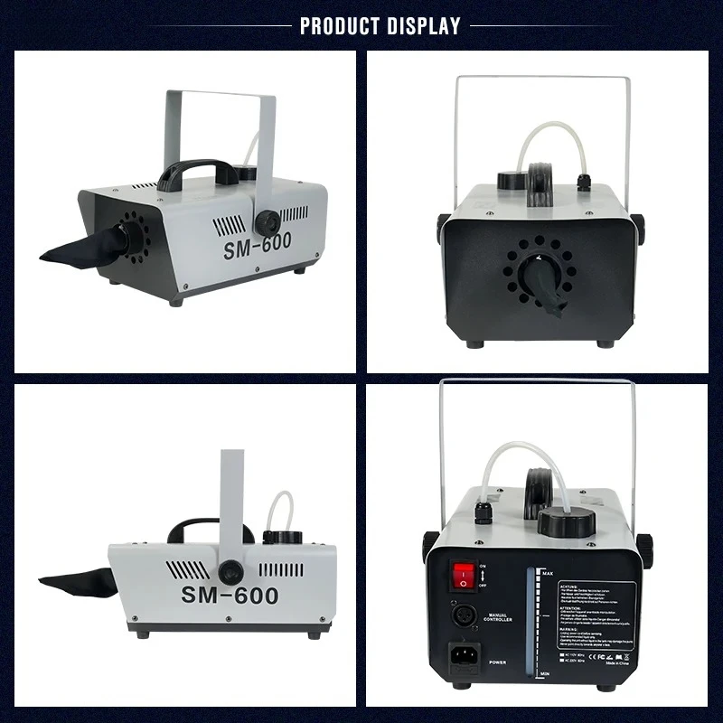 Stage DJ Equipment 600W Remote Control Snow Flakes Ice Maker Machine for Party Indoor Outdoor Events Show