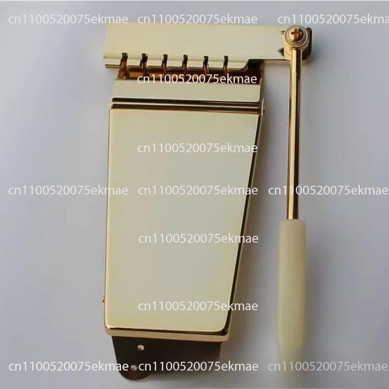 Tremolo bridge string plate for electric guitar; Jazz tremolo bridge string plate