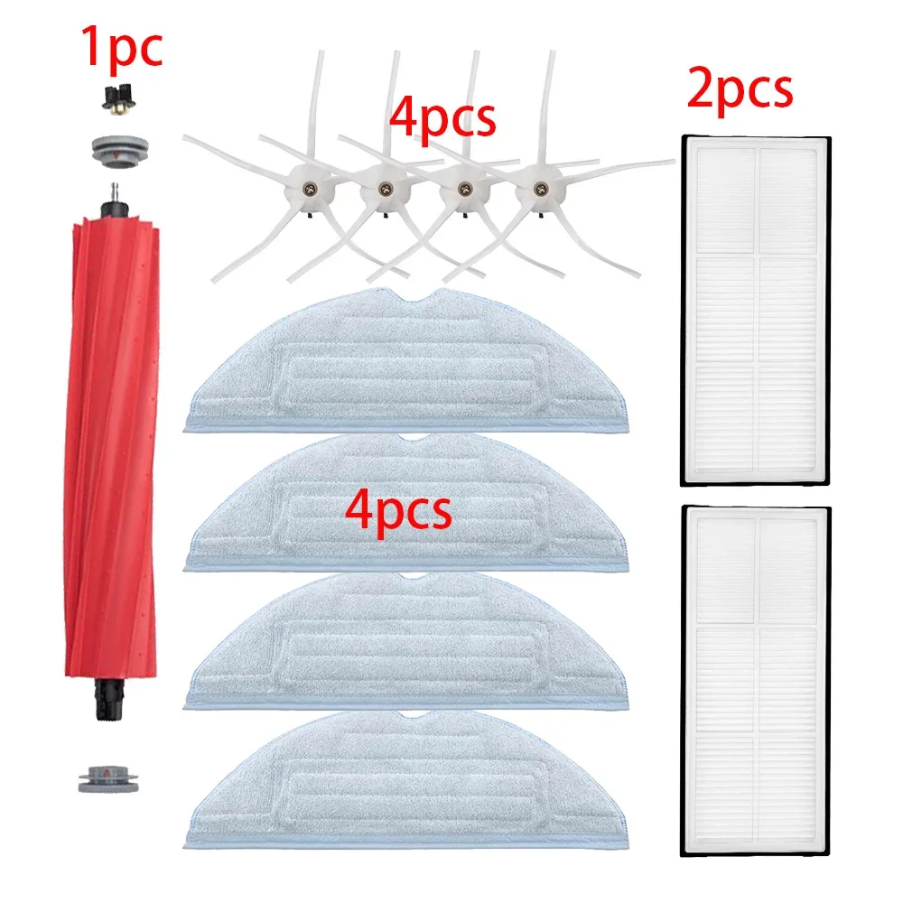 Hoge Kwaliteit Microfiber Pro-Schoon Dweilen Doeken Zijborstel Voor Xiaomi Roborock S7 S70 S75 S7Max S7MaxV T7s Onderdelen
