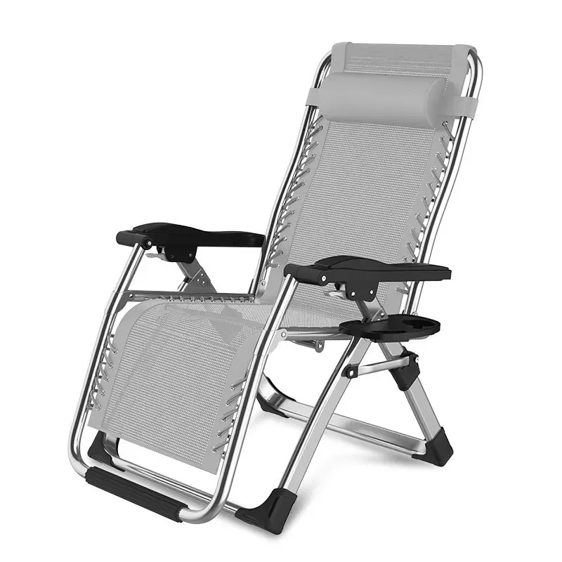 Lunch break nap folding lounge chair backrest lazy beach leisure cool leaning chair bed portable home balcony marching beds