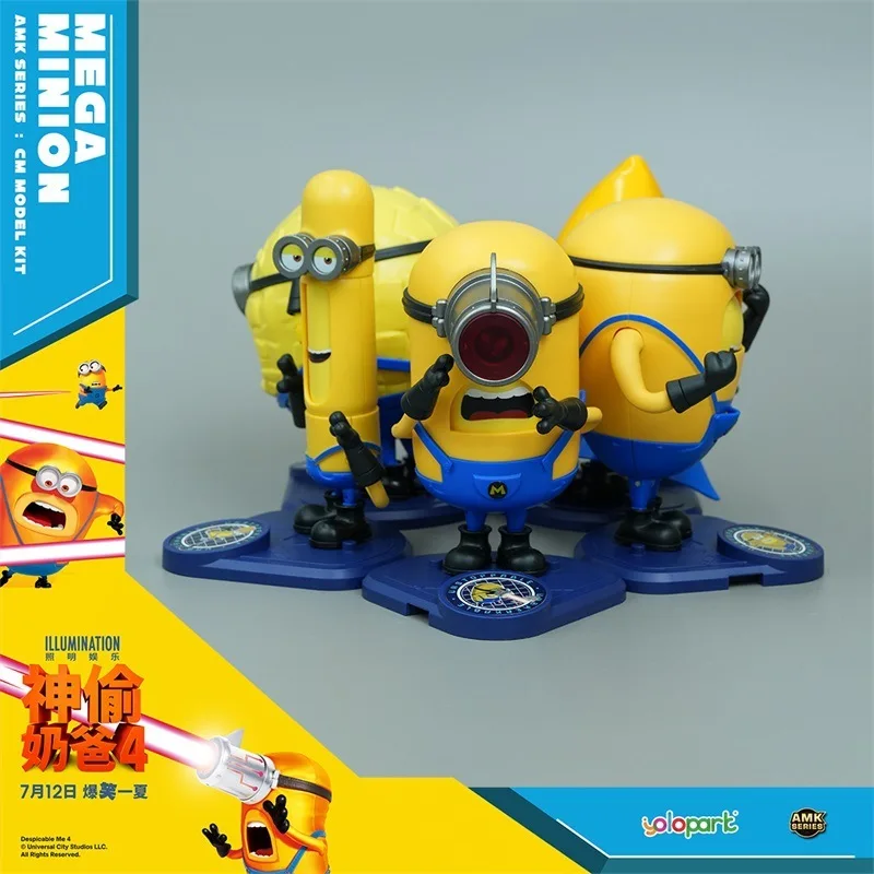 New Cool Super Genuine Despicable Me 4 Character Minions Toy Gift Model Doll Children'S Toys Desktop Ornaments Birthday Gift