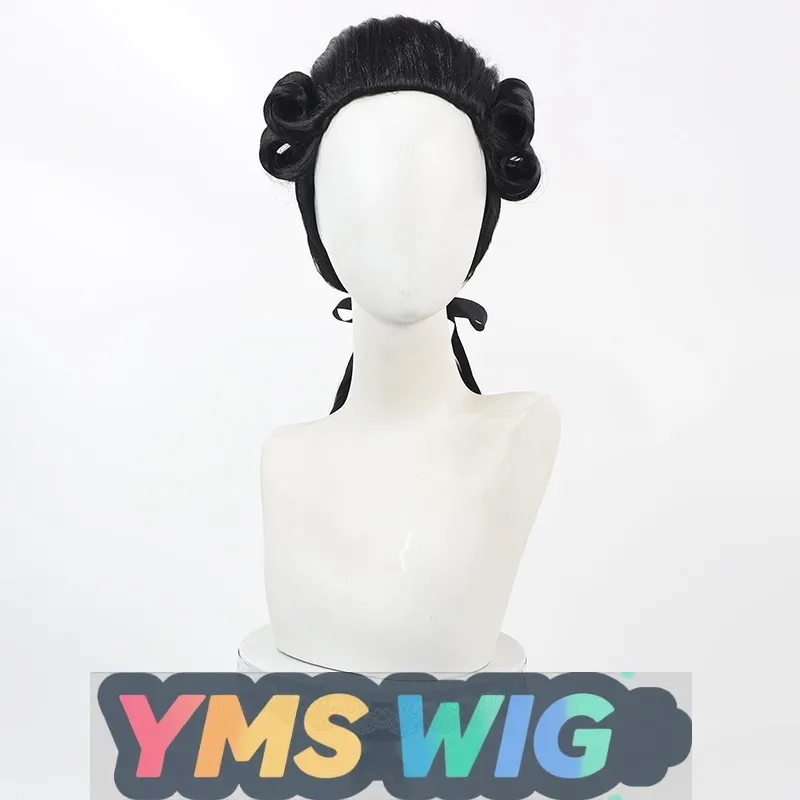 【MES WIG】 Accessoires de spectacle de palais, couvre-chef, perruque de Cosplay d'avocat de juge, spectacle de pianiste pour hommes européens et américains
