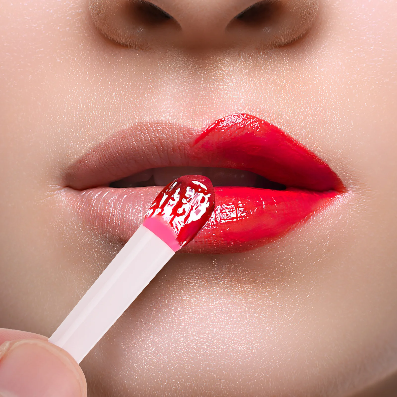 16 szt. Silikonowych pędzli do ust Delikatny aplikator do błyszczyków, balsamów, cieni do powiek, akcesoria do makijażu dla kobiet