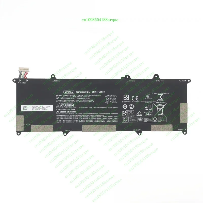 

Новый оригинальный аккумулятор EP04XL для HP Elite Dragonfly G1 G2 HSTNN-IB8Y L52448-241 "% тест"