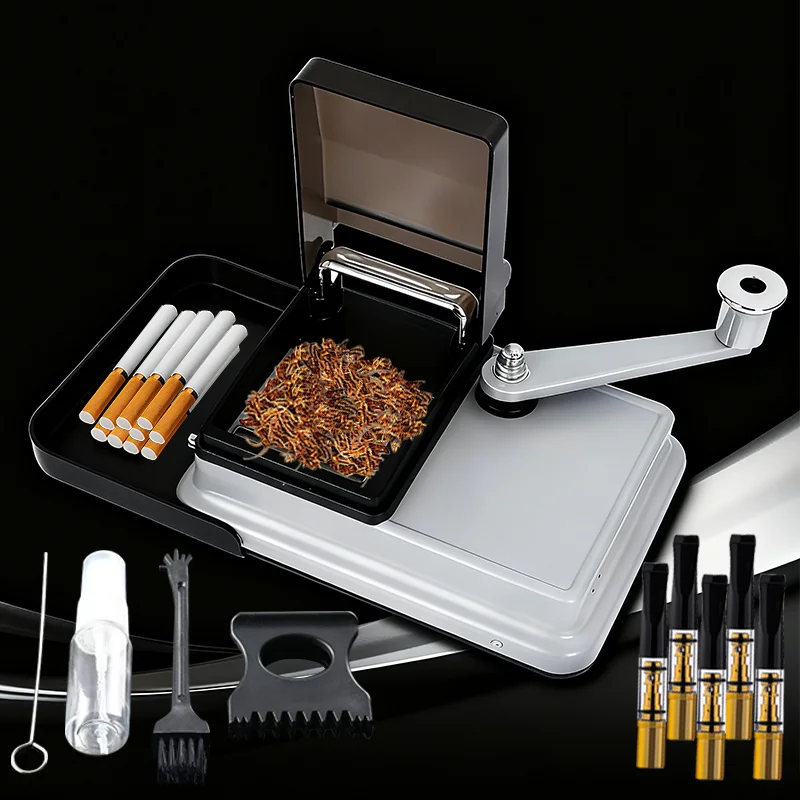 

Cigarettes Roller Rolling Machine Cigarettes Making Machines Tobacco Filling Cigarette Maker Smoking Tool Accessories Metal