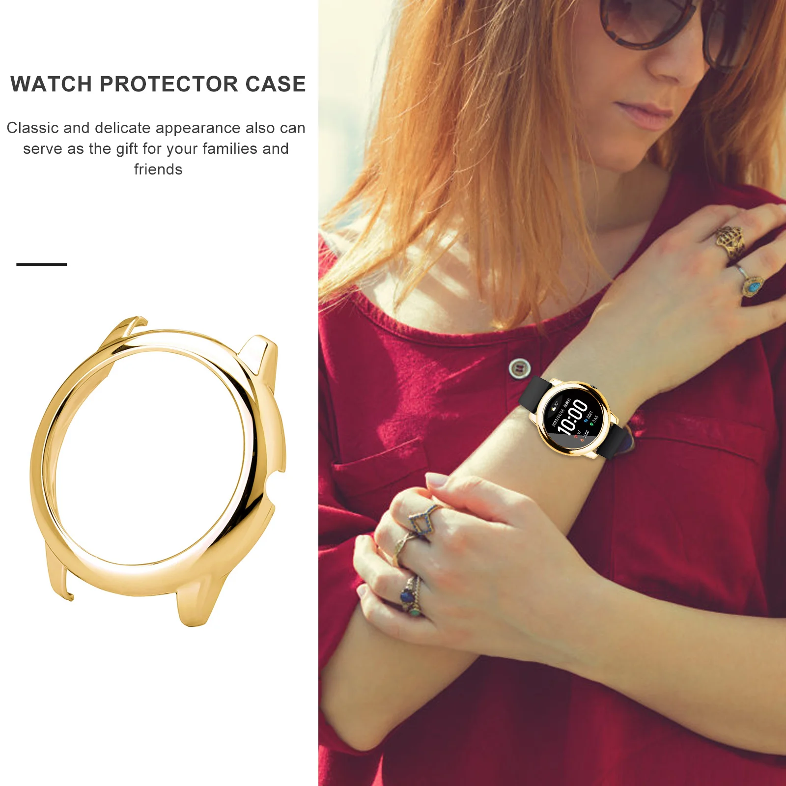 Protective Case Watch Shell Screen Protector Smart Cover The Watche Frame for Water Proof