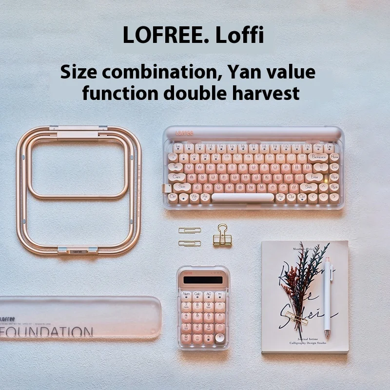 Lofree DOT Foundation clavier numérique mécanique sans fil Bluetooth filles élégantes calculatrice externe d'ordinateur haut de gamme